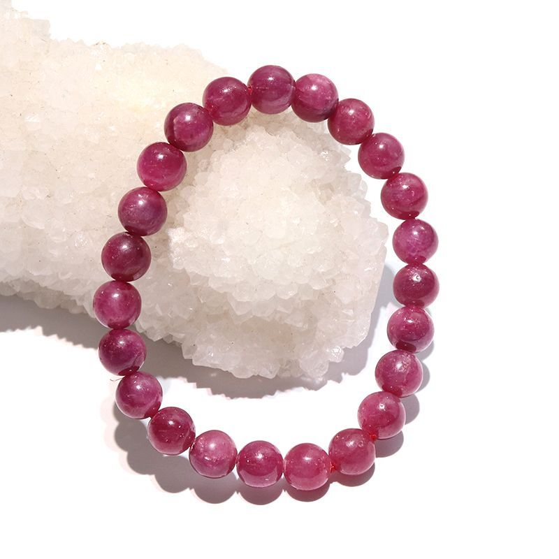 ブレス ルビー＜アフリカ産＞ 丸 約8〜8.5mm 宝石の女王 情熱的 金運