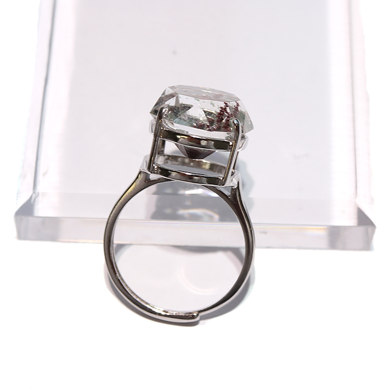 指輪 ガーデンクォーツ ブラジル産 約13.5mm silver925 シルバー