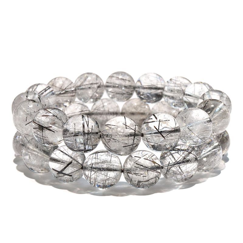 ブレス ブラックルチル＜ブラジル産＞ 丸 約13mm 浄化 純化