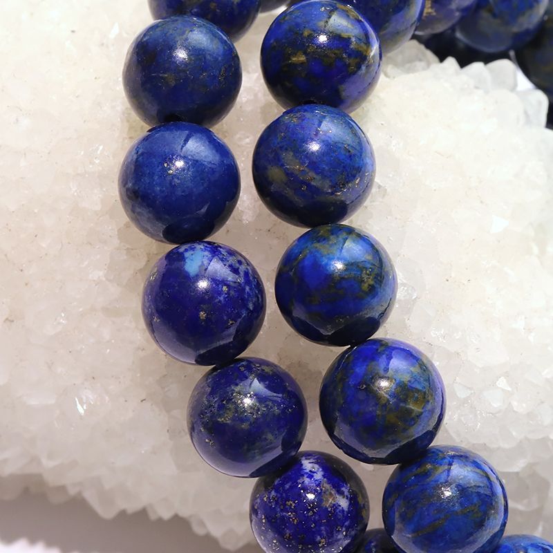 ブレス ラピスラズリ＜アフガニスタン産＞ 丸 約10mm 邪気を払う 判断
