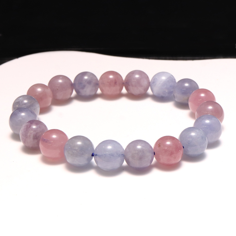 ブレス ブルーローズクォーツ＜タンザニア産＞ 丸 約10mm 品番