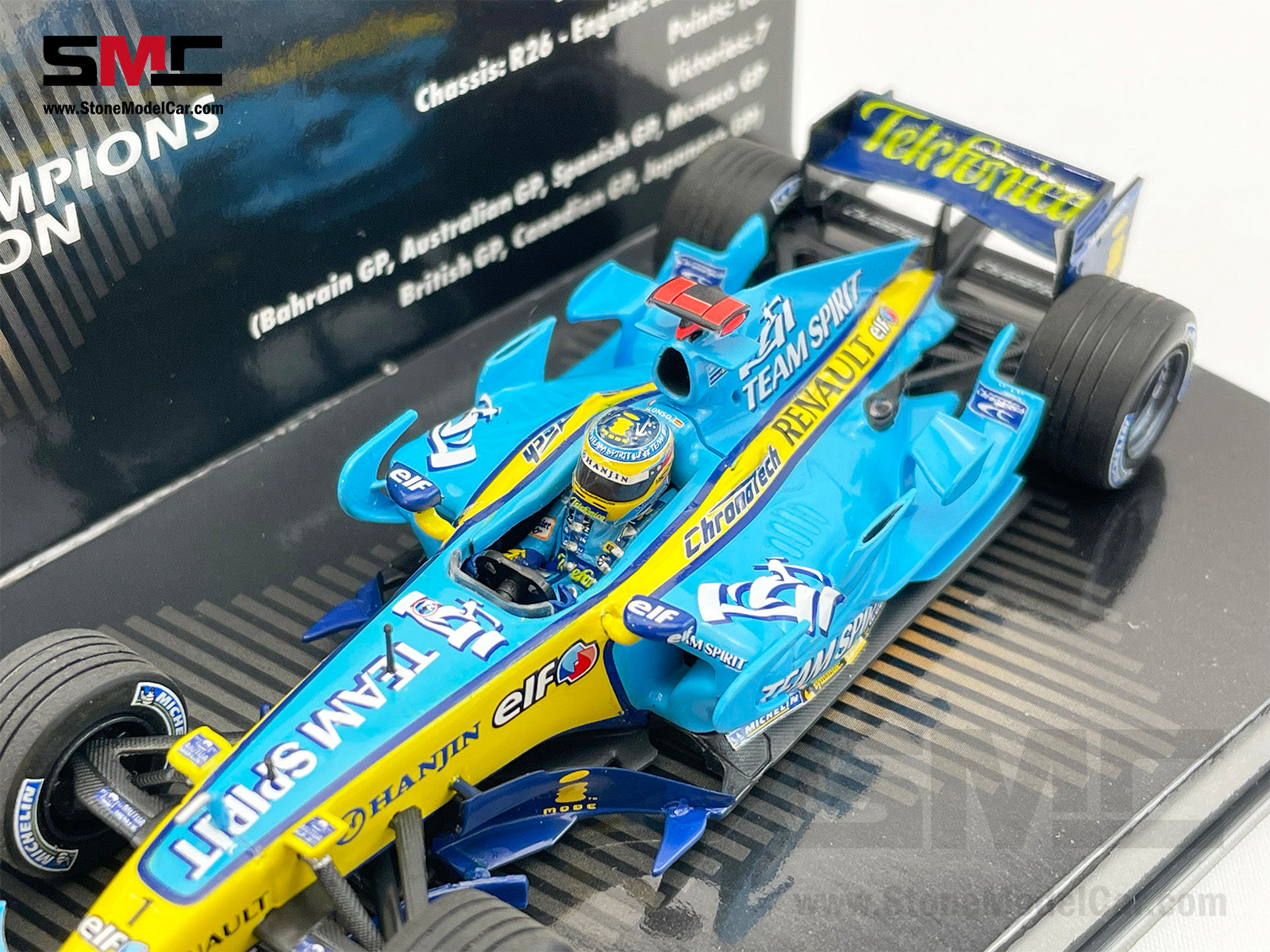 Renault F1 R26 #1 Fernando Alonso Brazil GP 2006 2x Times World