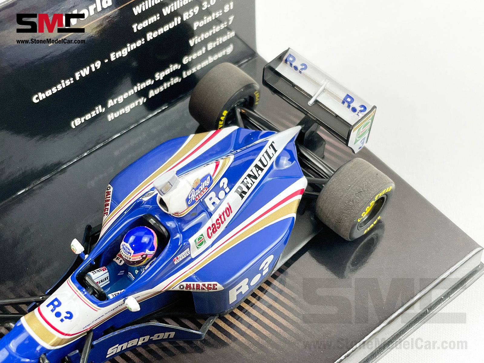 Williams F1 FW19 #3 Jacques Villeneuve 1997 World Champion 1:43