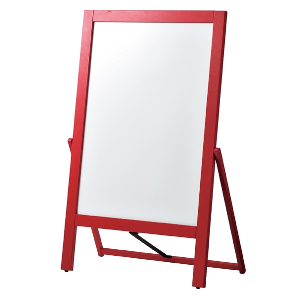 木製A型看板レッド スウィングタイプ 赤枠スタンドボード