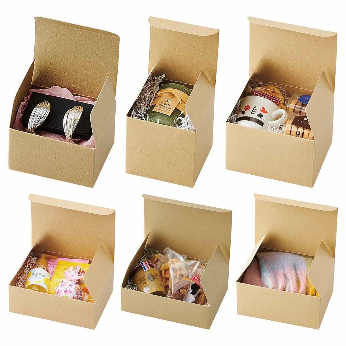 ワンタッチギフトボックス クラフト〔ストエキオリジナル〕 7×6×4cm