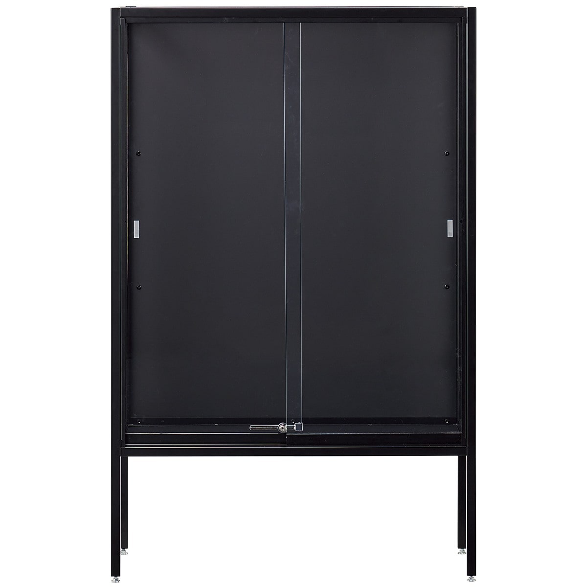 ラテラルショーケースブラック 幅90×高さ150cm パネル：ブラック