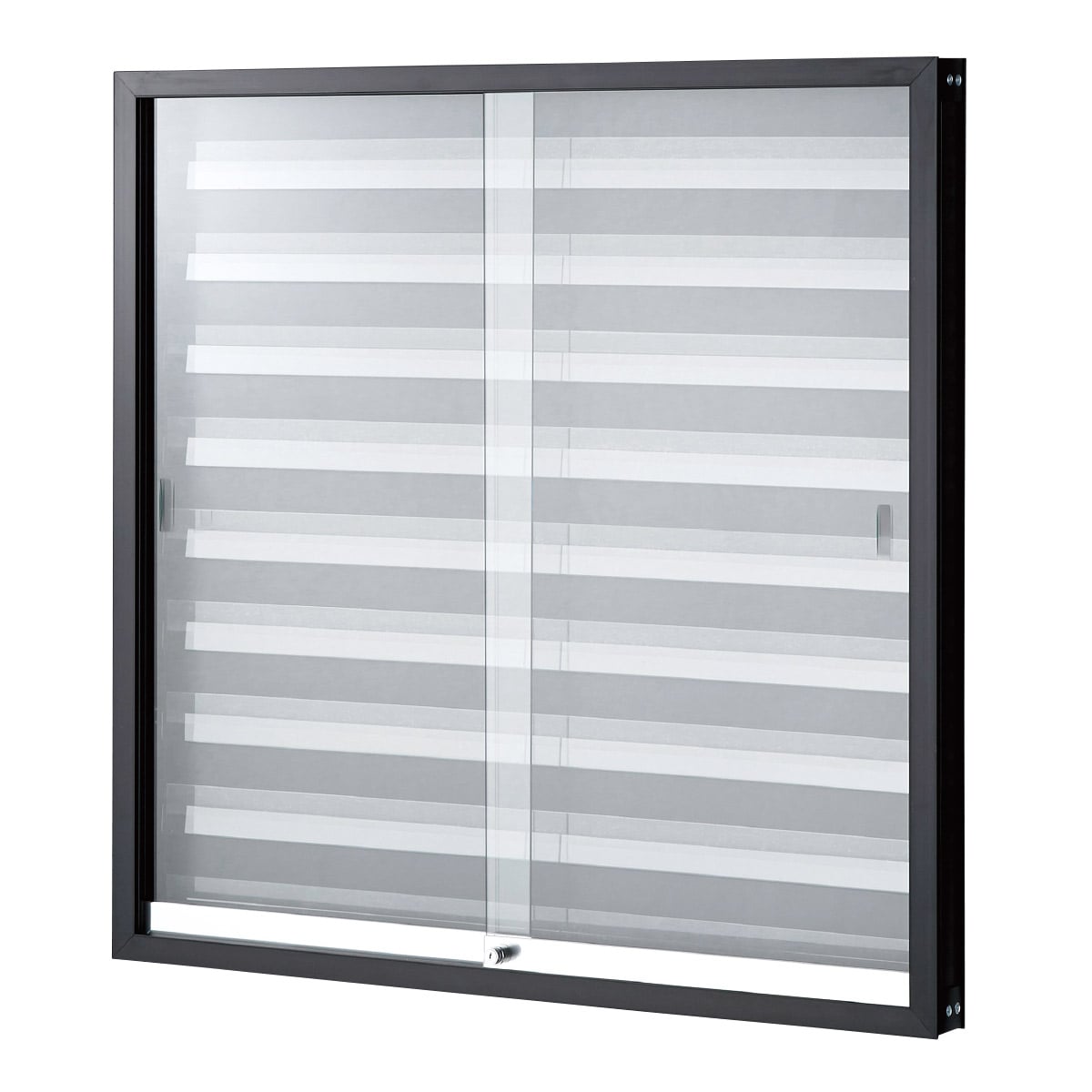 トレーディングカード用ショーケース トレカ専用 錠付き 業務用 シルバー