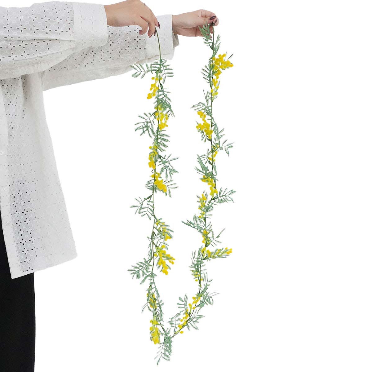 ミモザ造花ガーランド