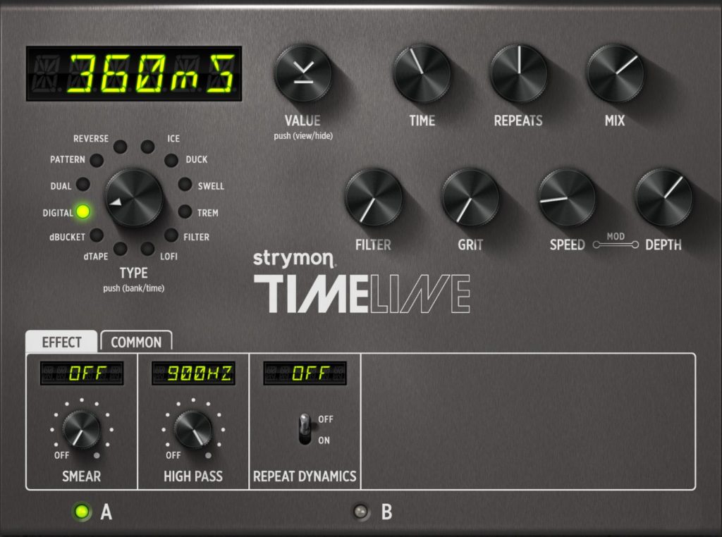 TimeLine Digital Delay Machine Video Presets - Strymon