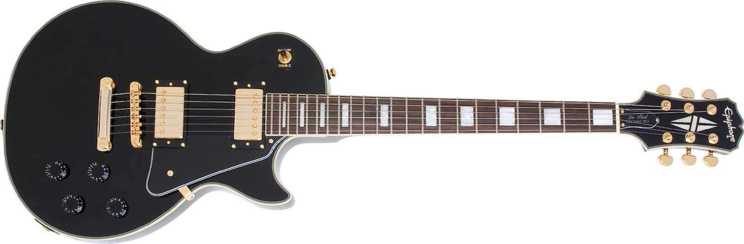 Epiphone Les Paul Custom Pro - ebony Single cut electric guitar