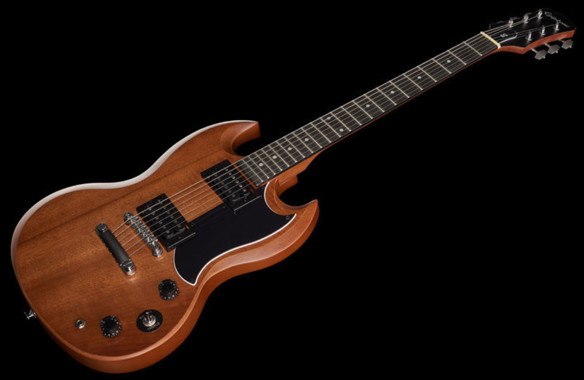 Epiphone SG-Special VE - vintage worn walnut Double cut electric