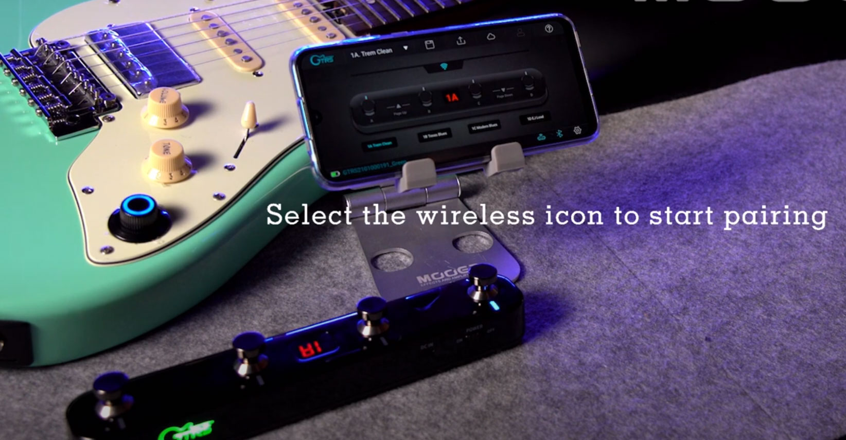 Mooer GWF4 GTRS Wireless Footswitch - Black Switch pedal