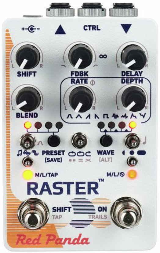 Red panda Raster 2 Digital Delay Reverb, delay & echo effect pedal