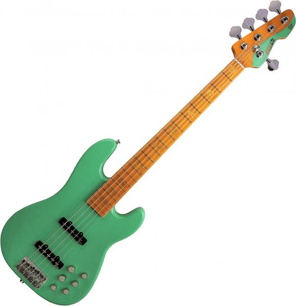 Markbass MB GV 5 Gloxy Val CR MP - surf green Solid body electric bass
