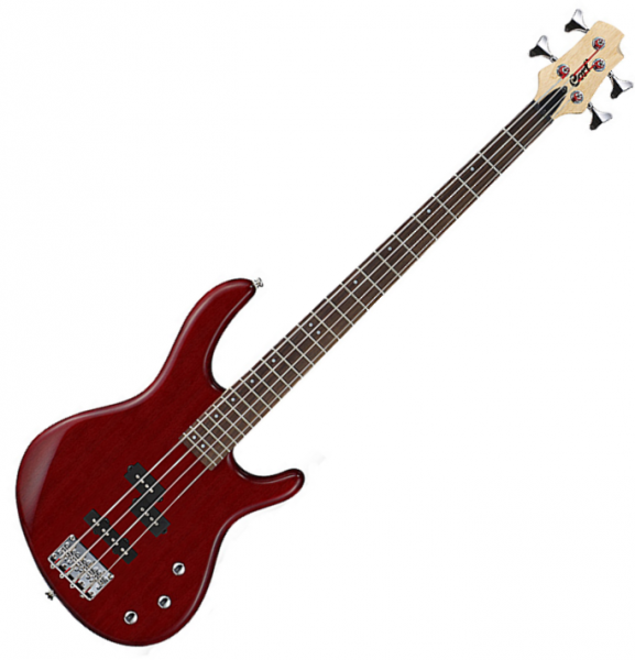 Cort Action PJ OPBC - open pore black cherry Solid body electric bass