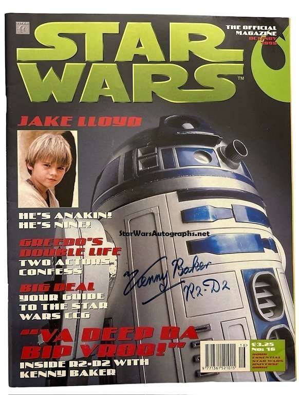 Kenny Baker Star Wars signed R2D2 Magazine 3