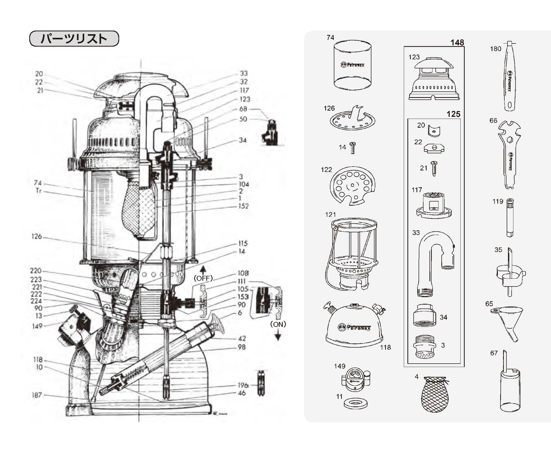 No.13] 圧力調整スクリュー (ネジ) HK150/500用スペアパーツ │ スター