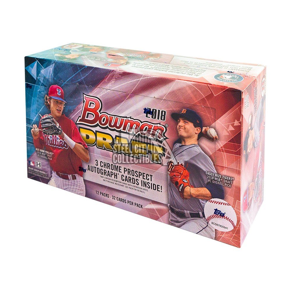 2018 Bowman Draft Baseball Hobby Jumbo Box | Steel City Collectibles