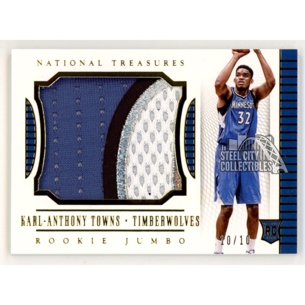 Karl-Anthony Towns 2015-16 Panini National Treasures Jumbo Rookie