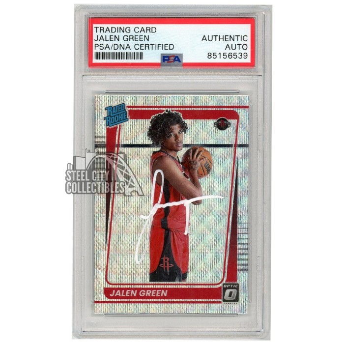 Jalen Green 2021-22 Panini Donruss Optic Fanatics Box Set Wave