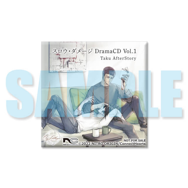 スロウダメージ ドラマCD ステラワース特典 スクエア缶バッジ スロウ