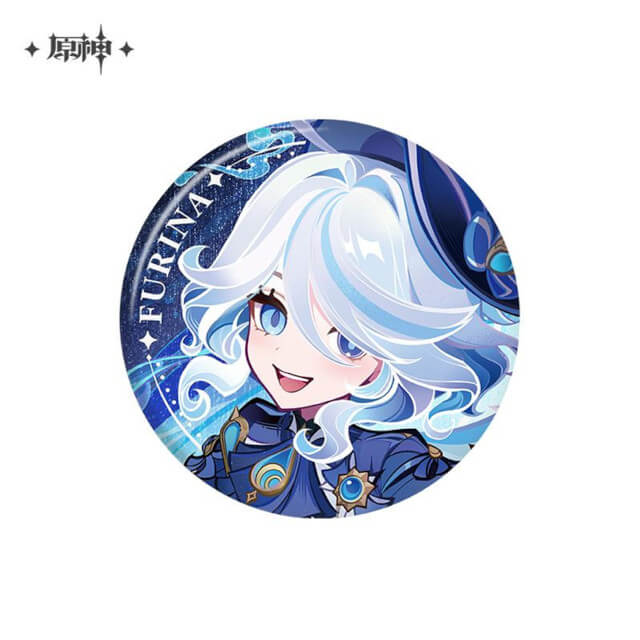 原神 バージョン予告シリーズ 缶バッジ フリーナ：グッズ(輸入