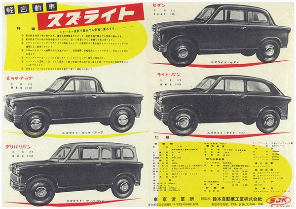 SUZUKI DIGITAL LIBRARY｜四輪車開発の始まり