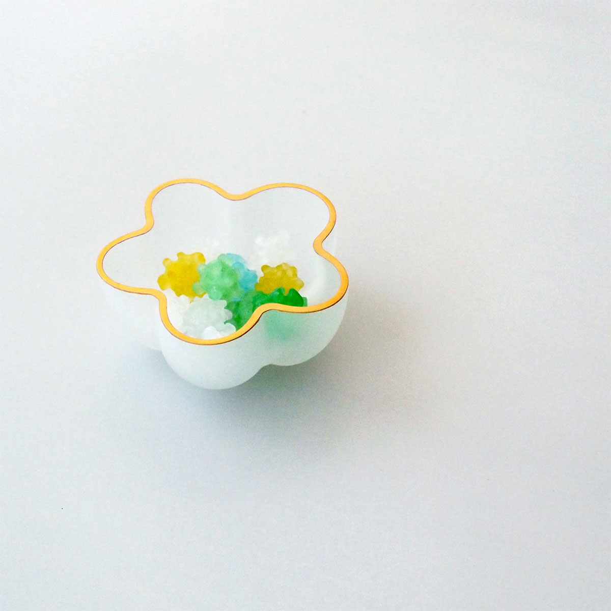 小花：豆鉢 花 金巻き | 豆鉢 | Sghr