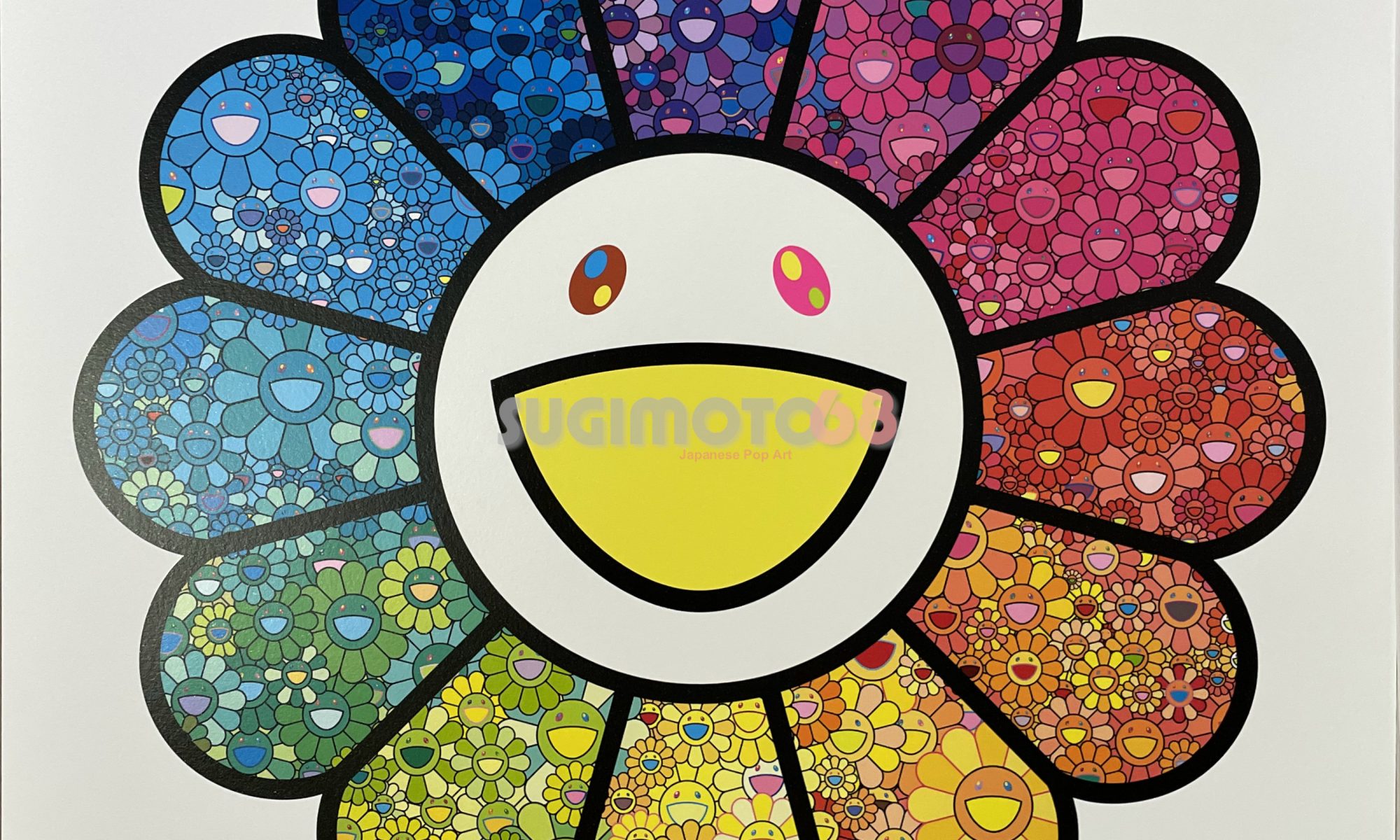 Flower Sparkles (2021) – archival pigment & silkscreen – Japanese