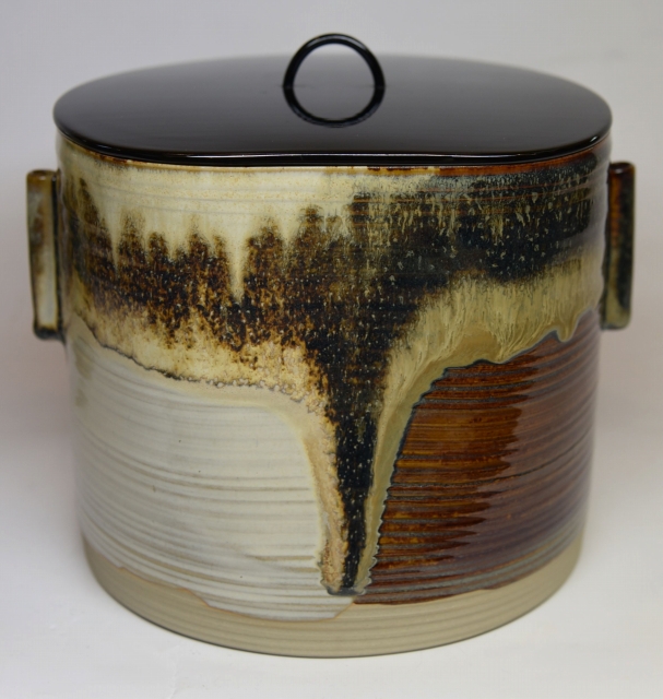 高取焼 亀井味楽 水指 すいぎょく園｜創業百年、お茶の「すいぎょく園」