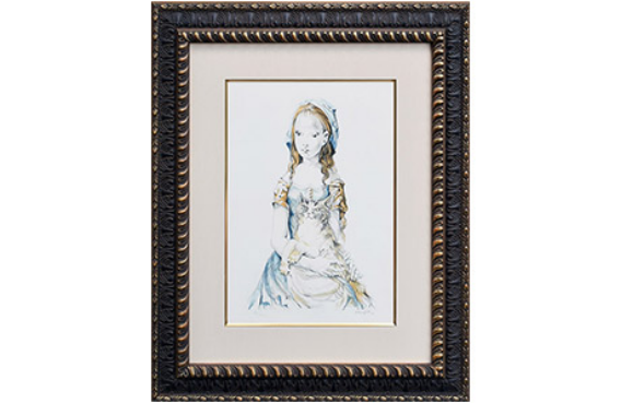 藤田嗣治 エスタンプリトグラフ 「争闘」 300部限定 12/300 藤田嗣治