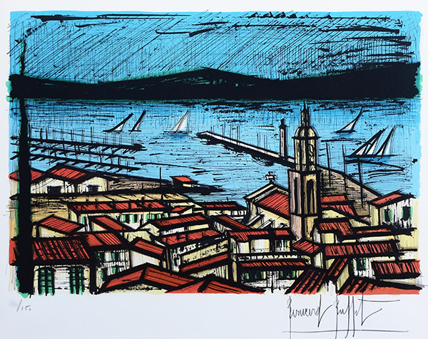 ベルナール・ビュッフェ作品紹介｜サントロペ｜銀座の絵画販売・買取の