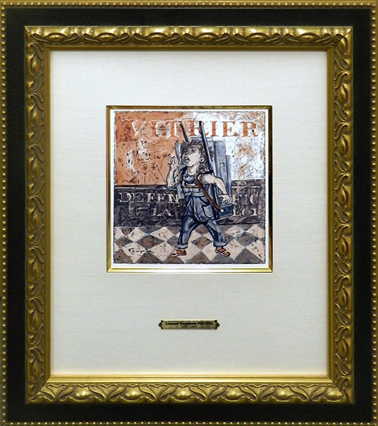 藤田嗣治、キリスト降誕、希少な額限定装用画集より、新品額装付 藤田