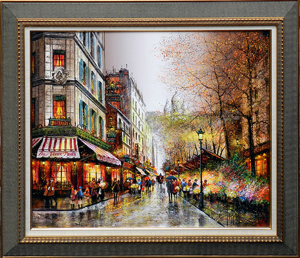 パリの夜_油彩20号