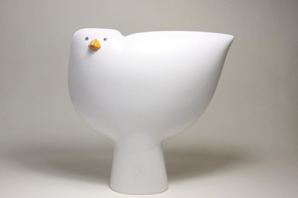 北欧ヴィンテージ/ARABIA/アラビア Parvi-sarja TIMOバード ホワイト