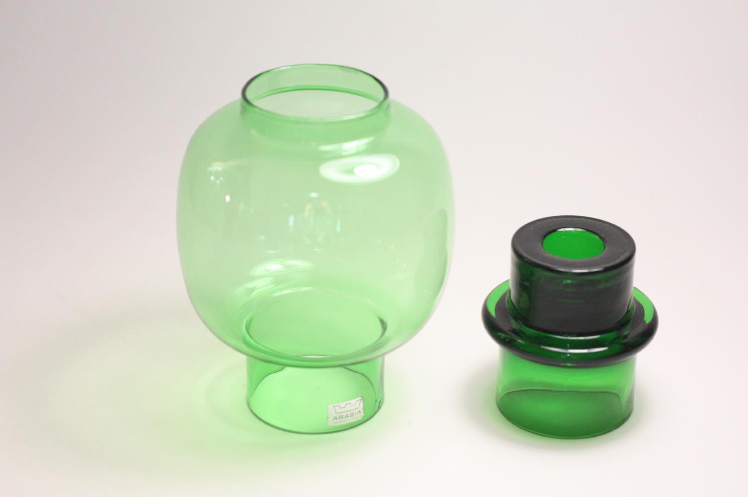 北欧ビンテージガラス/ARABIA/キャンドルホルダー＆キャンドルスタンド