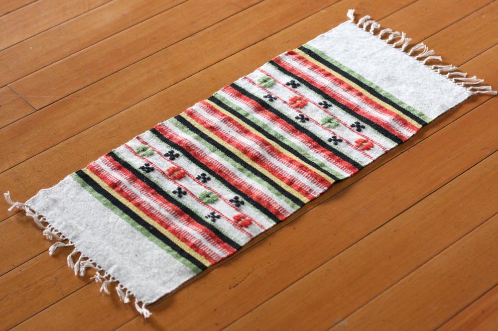 北欧ビンテージ スウェーデン製タペストリー／テーブルマット ウール