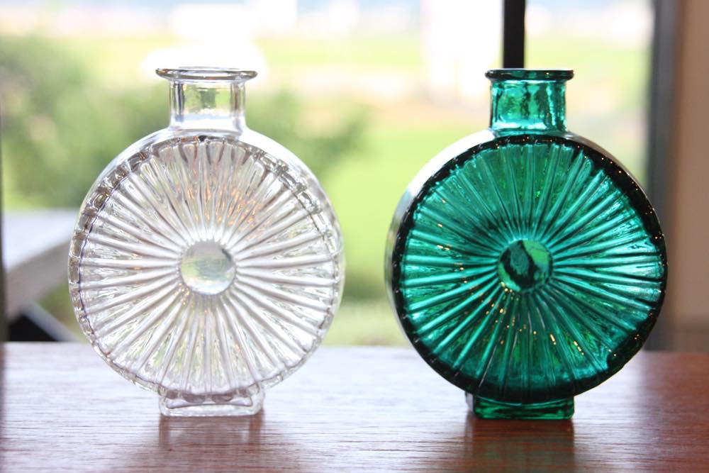 Riihimaen Lasi/リーヒマエン・ラシ/Aurinko Pullo/アウリンコ/グリーン