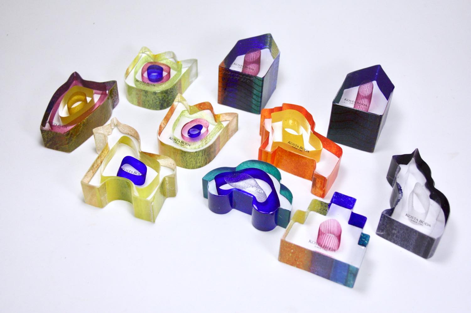 北欧ガラス /KOSTA BODA /Bertil Vallien/Mini Sculpture/クリスタル