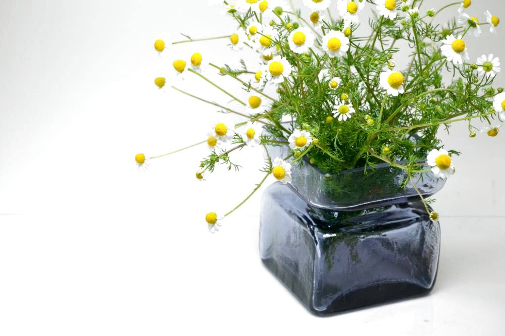 北欧雑貨/Riihimaen Lasi/Palaシリーズ/花瓶/ラベンダー/Lサイズ