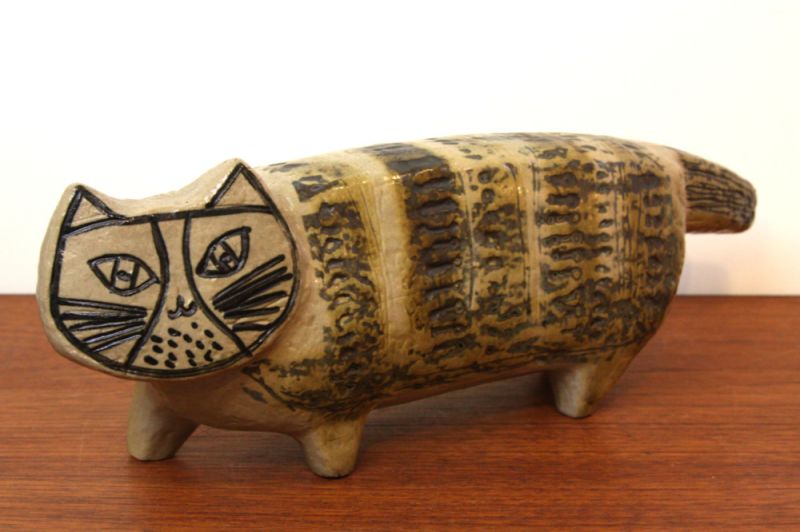 北欧雑貨/Lisa Larson リサ・ラーソン アンティーク 大きなネコ