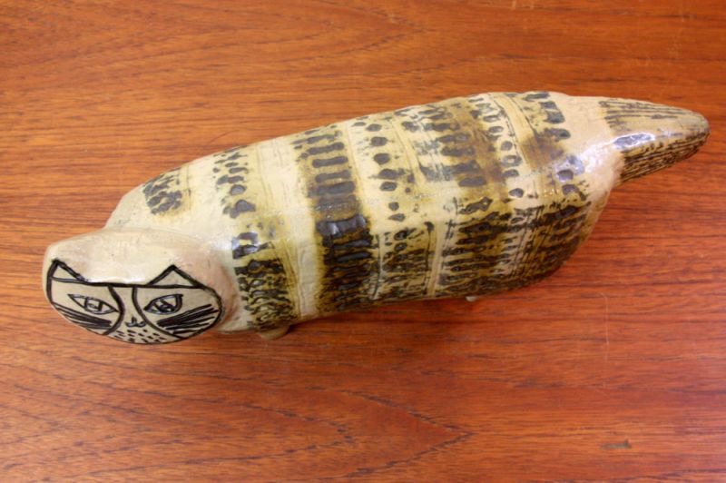 北欧雑貨/Lisa Larson リサ・ラーソン アンティーク 大きなネコ