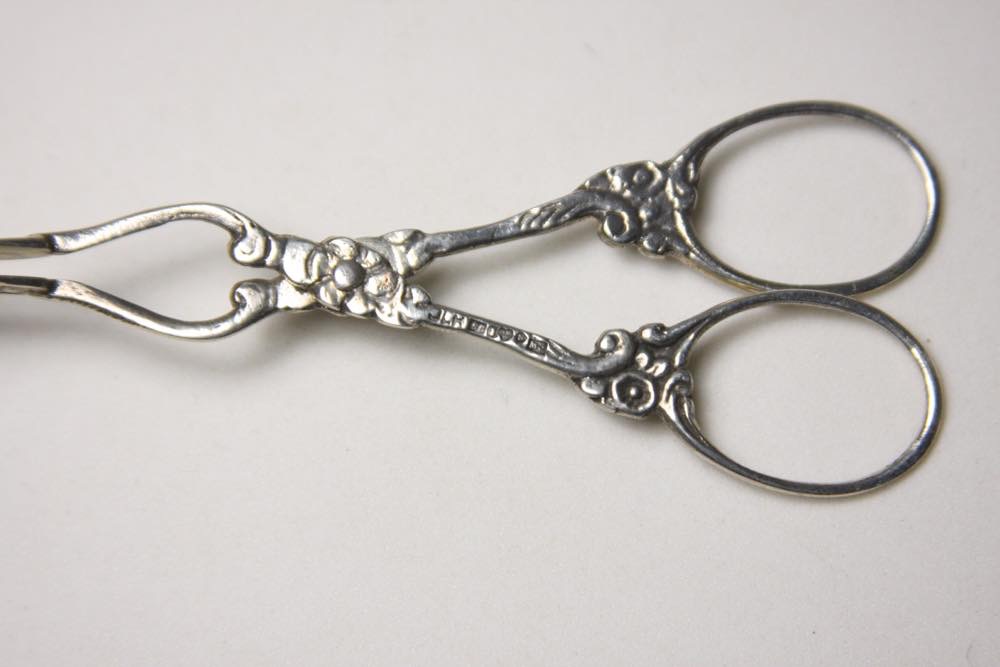 ビンテージ北欧雑貨/スウェーデン製/シルバー（純銀）/シュガートング