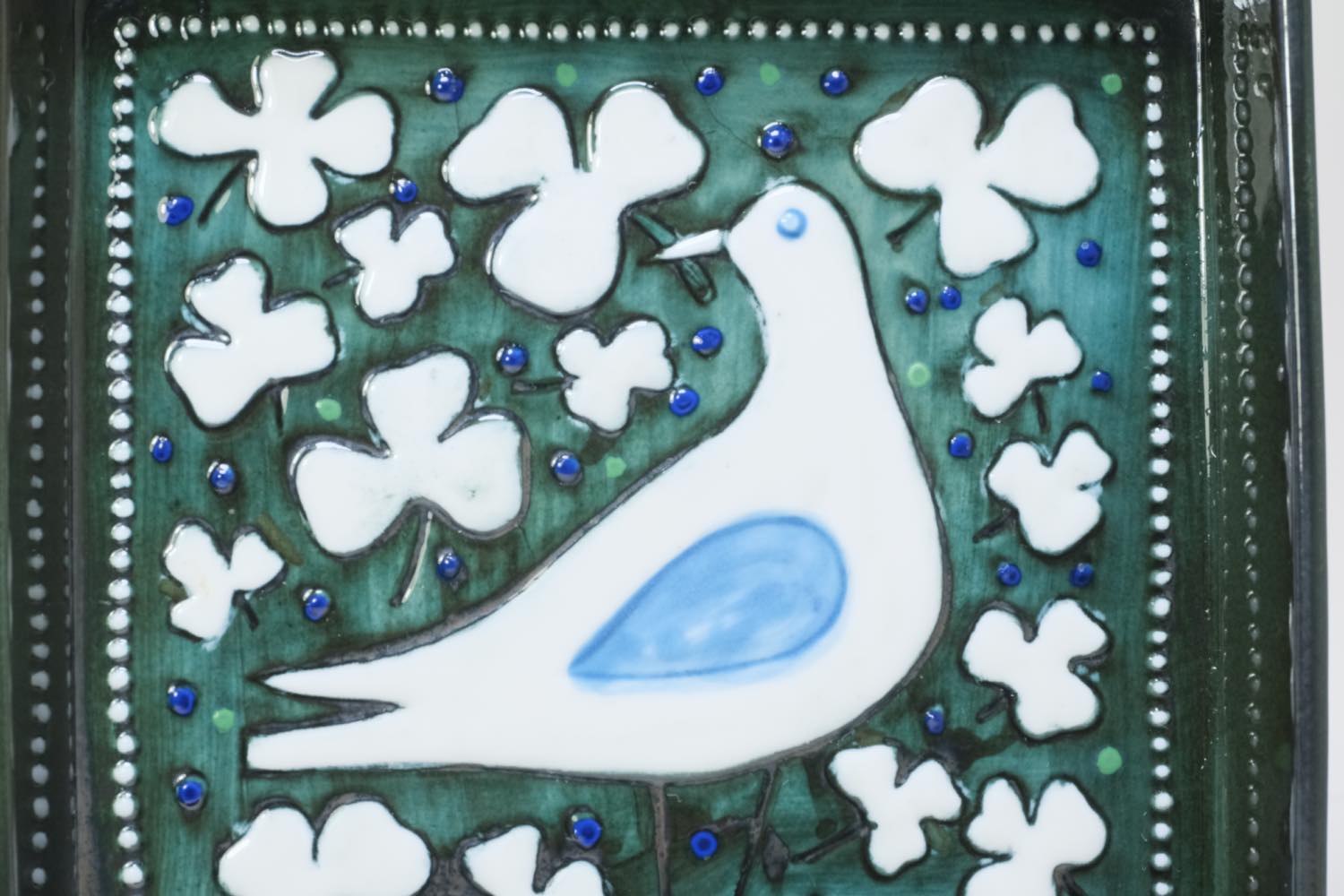 Rorstrand/ロールストランド/Sylvia Leuchovius//陶板/絵皿/小鳥