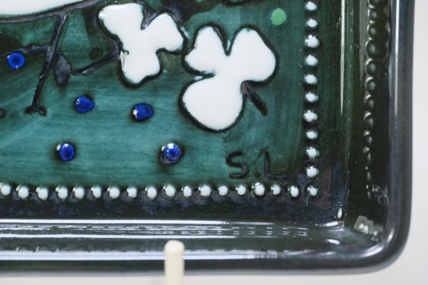 Rorstrand/ロールストランド/Sylvia Leuchovius//陶板/絵皿/小鳥