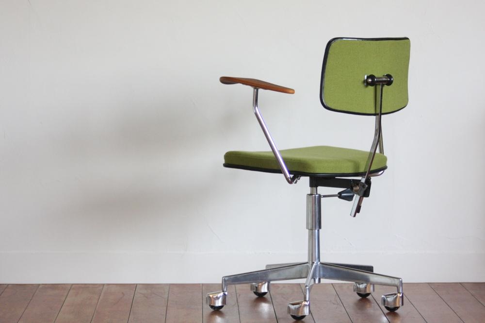 北欧ビンテージ家具/デンマーク製/Labofa/オフィスチェア/チークアーム