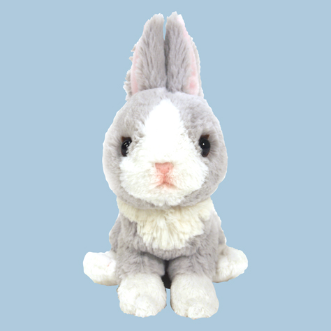 fluffies ぬいぐるみ(S)ウサギ GY/WH/BR - サンレモン