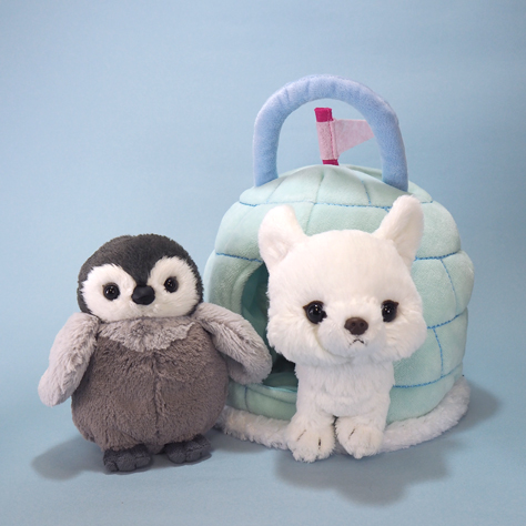 fluffies ぬいぐるみ(S)キツネ スマイル WH - サンレモン