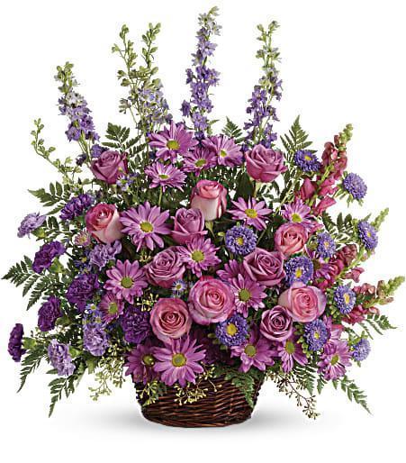 Gracious Lavender Basket - Sunset Gardens