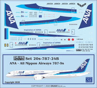 Boeing 787-9 Dreamliner - Japan Airlines Draw Decal -20-787-02B